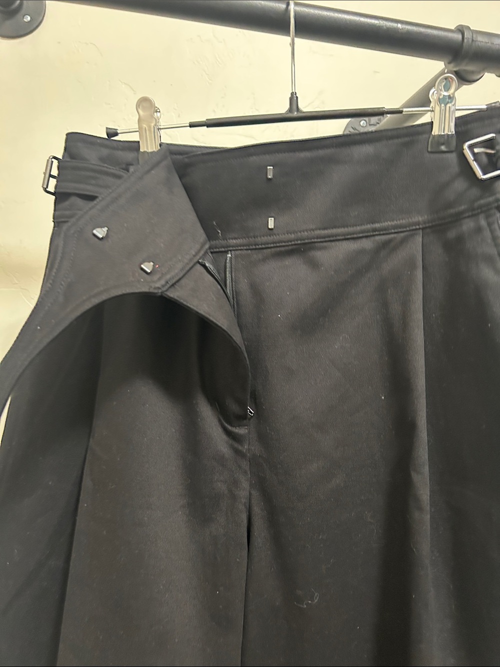 Express Black Wide-Leg High-Waist Women's Trousers - Picture 10 of 16